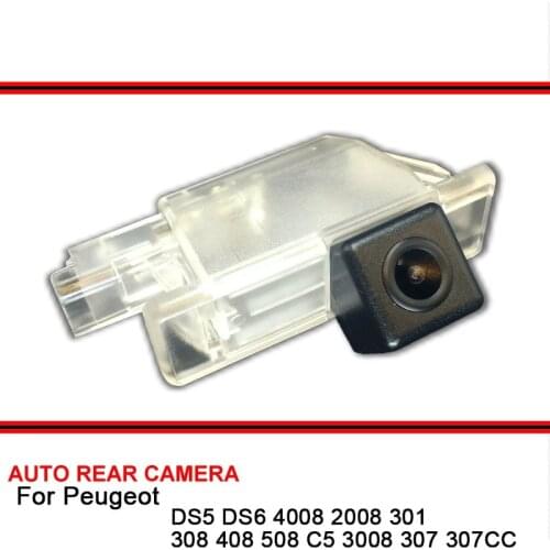 For Peugeot 4008 2008 DS5 DS6 301 308 408 508 C5 3008 307 307CC Night Vision Car Reverse Backup Rear View Camera HD SONY CCD