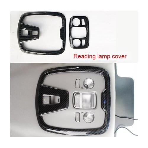 For Peugeot 408 2014-2019 carbon fiber Reading lamp cover 2pcs