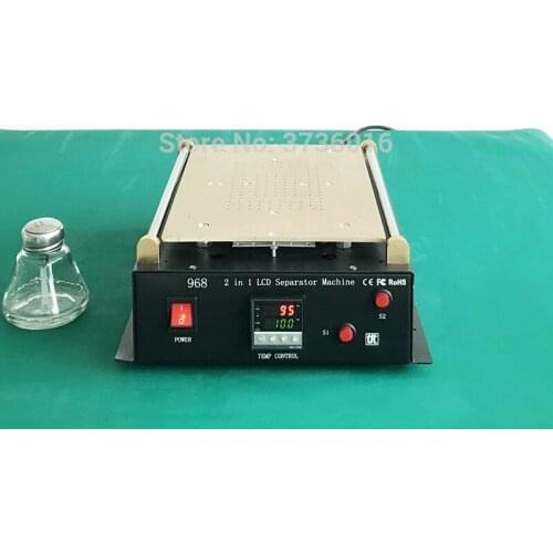 Max 14 inch tablet manual wire lcd separator lcd screen separator build in vacuum pump heating plate for tablet for ipad screen