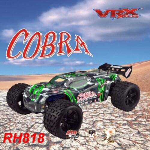 VRX Racing RH818 Cobra 1/8 scale 4WD Electric brushless rc Truck, RTR w/Hobbywing 60A ESC/3660 motor,without battery & charger