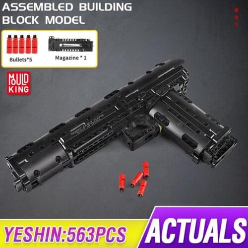 Mould King Creative SWAT Block Gun The Desert Eagle Pistol Weapon Gun Model Building Blocks Bricks Kids Educational Toys Gifts