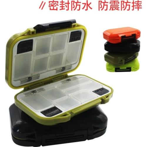 Sealed waterproof lure box bait box fishing supplies large medium and small 4color double-layer spring accessory box Storage Box