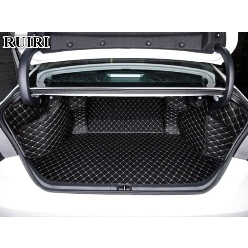 Good quality! Full set car trunk mats for Land Rover Range Rover Evoque Convertible 2018-2016 durable boot carpets cargo liner