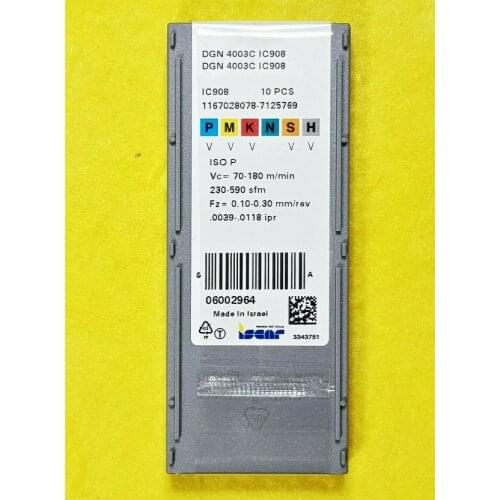 10PCS CARBIDE INSERT DGN 4003C IC908