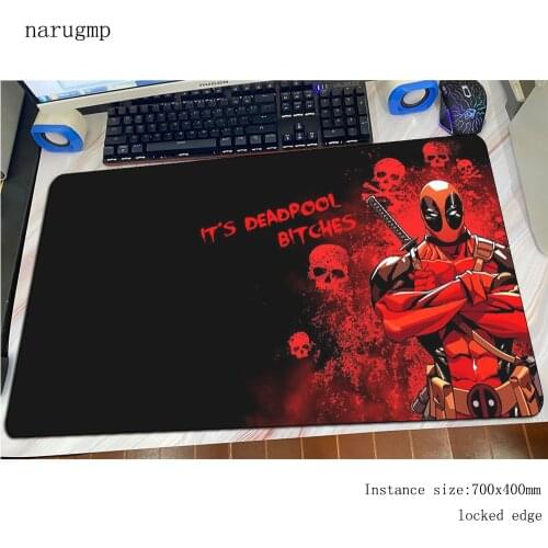 Deadpool mousepad gamer 70x40cm HD print gaming mouse pad large big notebook pc accessories laptop padmouse ergonomic mat