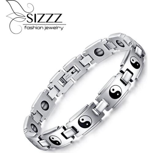 Magnetic bracelets & bangles stainless steel Healthy bracelets for women and men jewelry bracelet free shipping