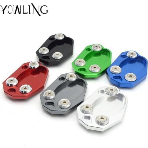 Motorcycle Side Stand Pad Enlargement Plate Kickstand Extension For Kawasaki Z800 Z 800 ER6 2013 2014 2015 Z800 13 14 15