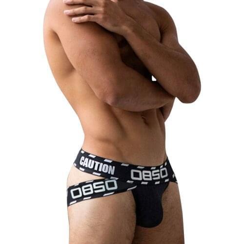 ADANNU Brand Men Underwear Sexy Jockstrap Cotton Breathable Comfortable Underpants Mens Thongs Open Backless Gay Underwear