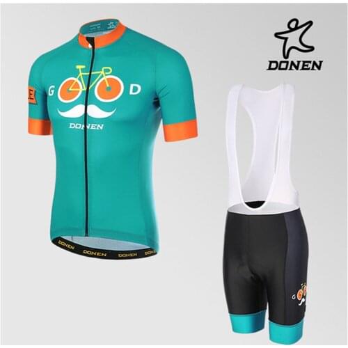 Donen Short Sleeve Ropa Ciclismo cycling bib shorts for men Bicycle Cycling Jersey Breathable Bike Cycling Clothes jersey sets