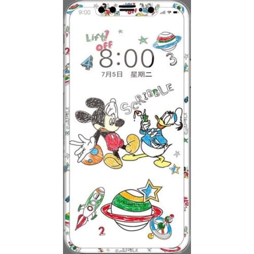 Disney 2021 Mickey Cartoon Plastic Soft Screen Protector Protective Film For iPhone 11 SE 6 6S 7 8 Plus X XR XS 11 Pro Max
