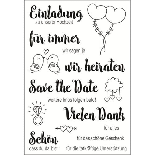 German Transparent Clear Silicone Stamps for DIY Scrapbooking/Card Making/Kids Fun Decoration Supplies