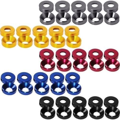 New Aluminum Alloy M3 Anodized Countersunk Head Bolt Washers Gasket