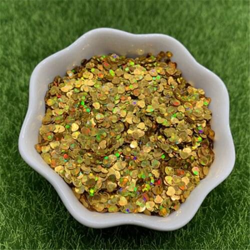 25g 3mm Golden Heart-shaped glitter sewing clothing accessories, clothing accessories, DIY sequins, scrapbook decorations