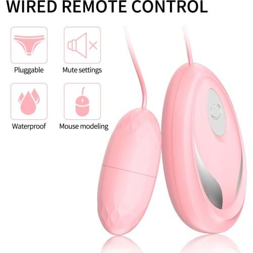 Wired Powerful 10 Speed Egg Vibrator Clitoris Sex Toy for Women Vaginal Ball G-spot Massager Remote Control Vibrating Egg TD0345