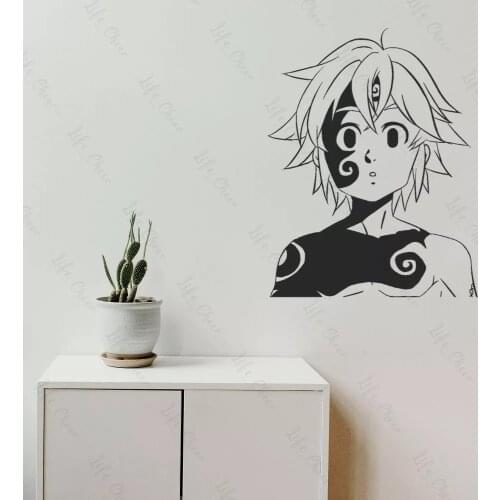 Seven Deadly Sins Meliodas Demon Form Wall Anime Sticker Living Room And Home Bedroom Kids Room Decoration