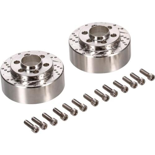 Stainless Steel Silver Brake Disc Weights for 1.9 2.2 Inch Wheel Traxxas TRX4 TRX6 Axial SCX10 1/10 RC Crawler