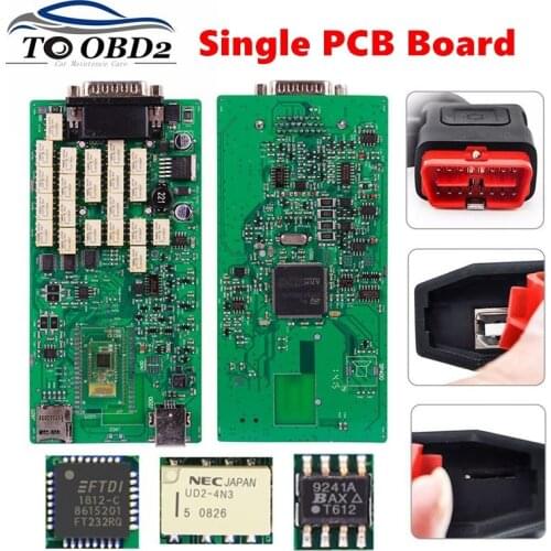 Multidiag Pro TCS PRO 2016.R1 green Single PCB board FT232RQ real 9241A Chip DS150cdp TCS NEC Relay CAR/TRUCK Diagnostic Scanner