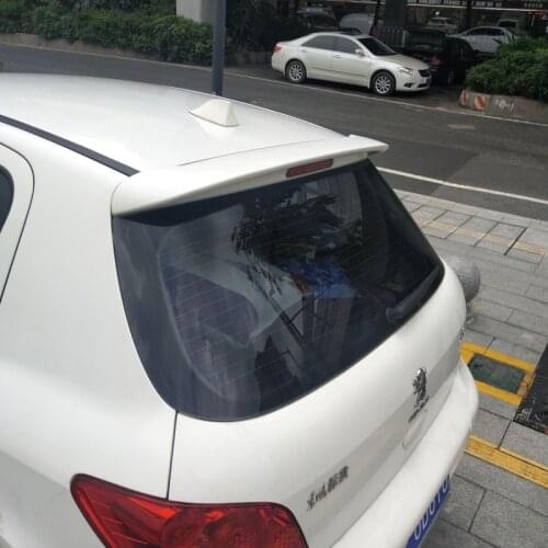 For 2006-2012 Peugeot 307 Spoiler High Quality ABS Material Car Rear Wing Primer Color Rear Spoiler For Peugeot 307 Spoiler