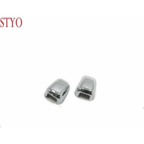 STYO ABS Chrome Windshield Washer Nozzle Caps Cover Sticker Trim For Jeep Grand Cherokee 2014-2018 2015 2016 2017