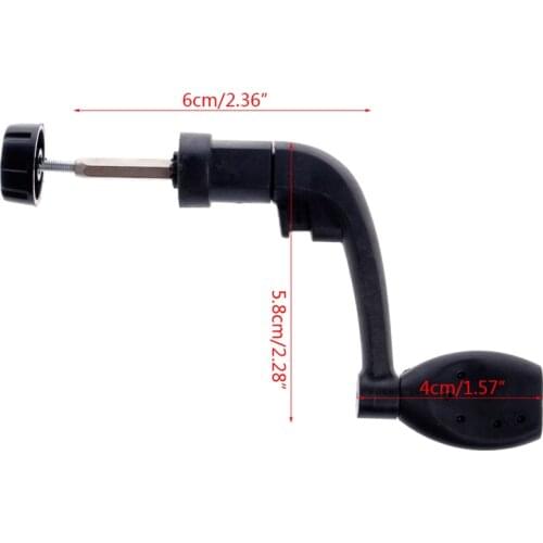 Universal Plastic Power Handle Fishing Reels Crank Rock Arm Spinning Wheel Grasp N58B