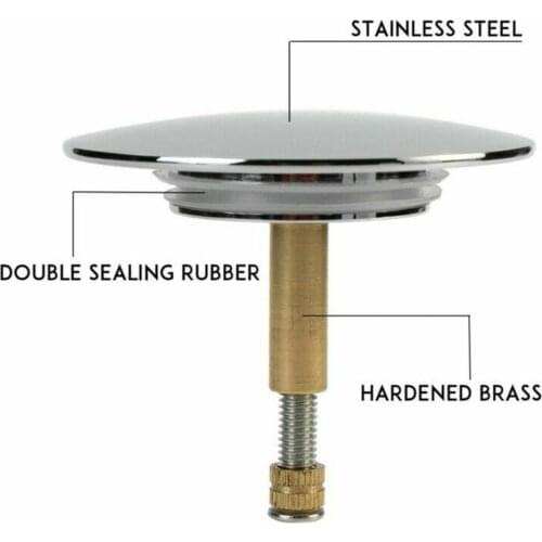 1pcs 70mm Basin Up Drain Filter Universal Wash Basin Drain Filter Sink Drain Vanity Stopper Up Drain Filter Bathroom Use Hot