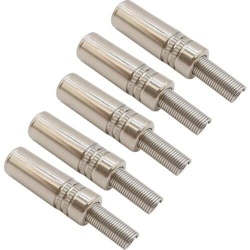 1Pcs Metal Socket 3 Pole Audio Headphone Solder Wire 3.5mm Female Jack Socket Stereo Connector