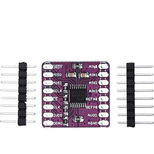 1220 ADS1220 ADC 24 Bit A/D Converter Module I2C Low Power 24 Bit Analog-to-Digital Converter Sensor Module SPI 3V-5V