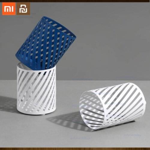 2 color xiaomi mijia wrought iron twill cylindrical pen twill design multi-purpose use storage desktop smart home
