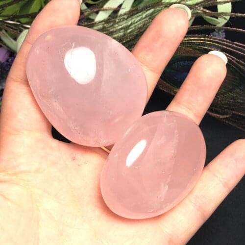 2pcs Natural rose pink quartz Irregular shape rock stone and Crystal Mineral Powder crystal reiki Healing for home Decor