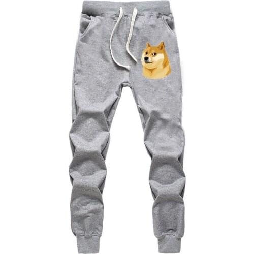 2018 Retro Funny Print Doge Lounge Sweatpants Fashion Streetwear Joggers Drawstring Cosplay Costume Fitness pants A72012