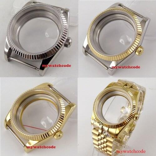 36mm PARNIS 316L Stainless Steel Sapphire Glass Watch Case Soild Case Fit ETA 2824 2836 8215 MOVEMENT
