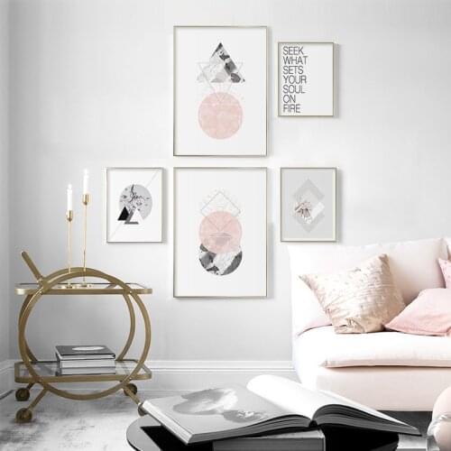 Minimalism Abstract Geometry Shape Canvas Painting Wall Art Nordic Posters and Prints Wall Pictures for Living Room Decoration