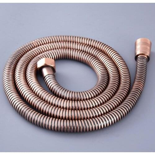 Antique Red Copper shower Hose 1.5m Flexible Plumbing Hose Bathroom Shower Hose Water Plumbing Nhh132
