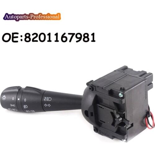 Car For Renault Dacia LOGAN Clio IV 4 TRAFIC III 3 SANDERO Steering Column Switch Light Switch 8201167981 82011-67981