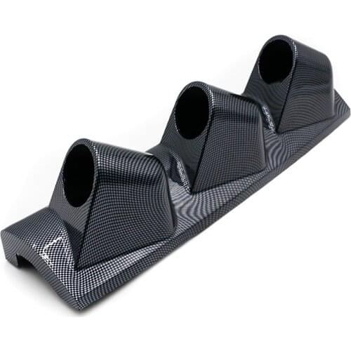 2INCH 52mm 3 Hole Right Hand Drive Auto Car A Pillar Carbon Fiber Triple Gauge Holder Gauge Pod Auto Car Meter