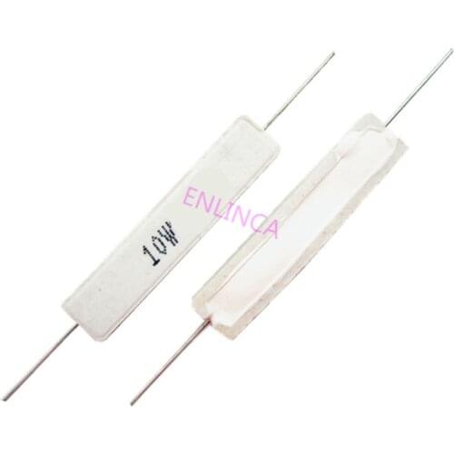 1pcs 10W 5% Cement Resistor Power Resistance 0.1 - 10K 0.1R 0.5R 10R 50R 0.22 0.33 0.5 1 2 5 8 10 15 20 25 30 100 1K 2K 3K ohm