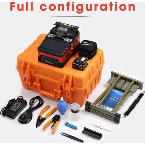 COMPTYCO Orange A-81S 7800mAH Automatic Intelligent Optical Fiber Fusion Splicer FTTH Fiber Welding Splicing Machine Toolkit