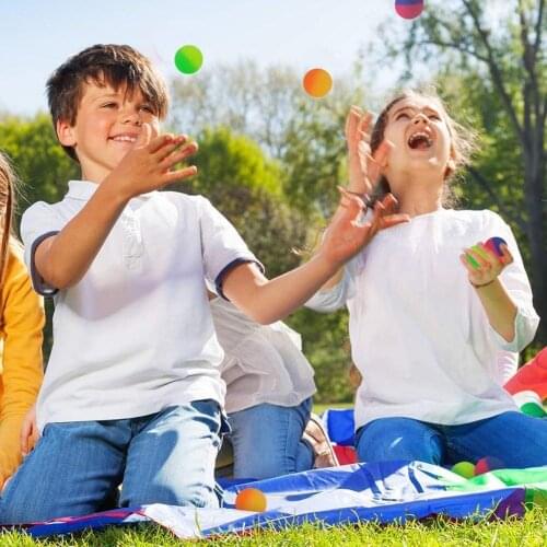 ChildrenS Toys Mixed Bouncing Ball Rubber Outdoor Sports Toys ChildrenS Elastic Jumping Bath Games Juggling Ball D2X5