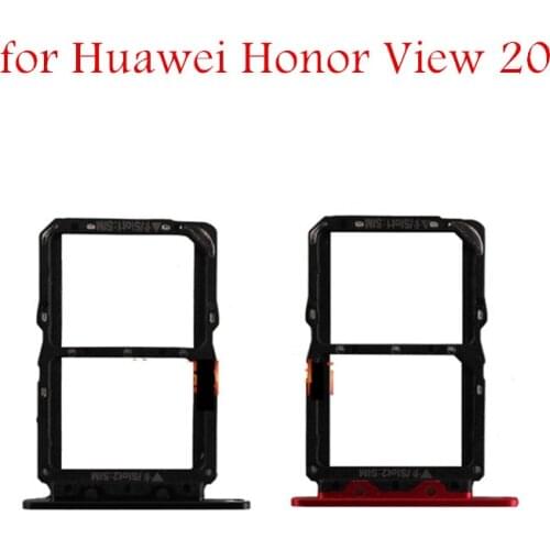 For Huawei Honor View 20 Card Tray Holder SIM SD Card Card Slot Adapter Holder for Huawei Honor V20 Repair Spare Parts
