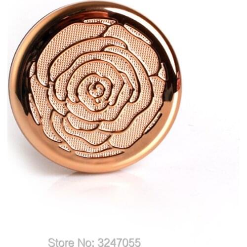20pcs/lot 58mm Double-layer Cosmetic Blusher Compacts with Mirror, DIY Plastic Round Gold High Class Eyeshadow Powder Case