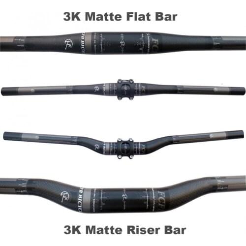 FCFB Lightweight 3K Matte T800 Carbon Fiber Handlebar for Mountain Bicycle