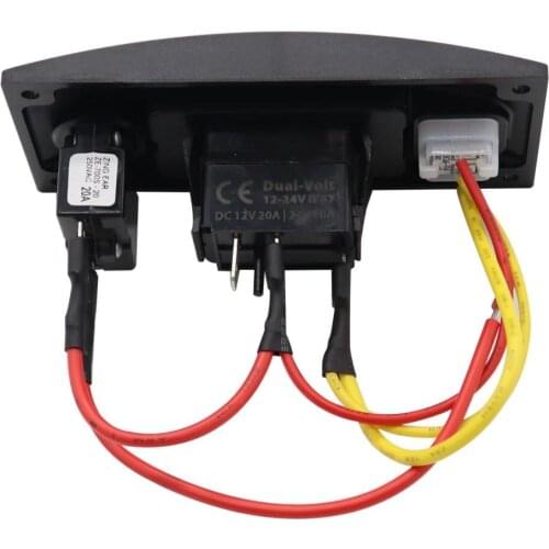 Curved Shaped Single Gang Switch Panel DC 12V 20A/24V 10A IP66 ON/OFF Switch