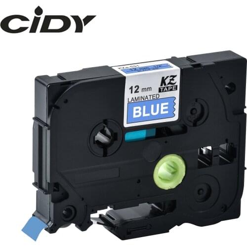 CIDY Tze 535 Tz535 White on Blue Laminated Compatible P touch 12mm tze-535 tz-535 tze535 Label Tape Cassette Cartridge