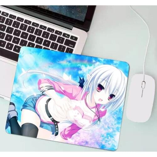 Anime sexy small mouse pad computer mouse pad waterproof multi-size non-slip natural rubber table mat with seaming gaming keyboa