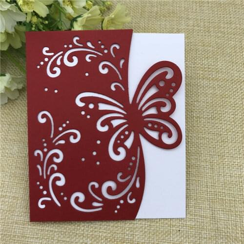 L-Sunday Crafts Die Cuts Butterfly Envelop Cut Die Metal Cutting Dies Scrapbooking Embossing Album Card Making Crafts