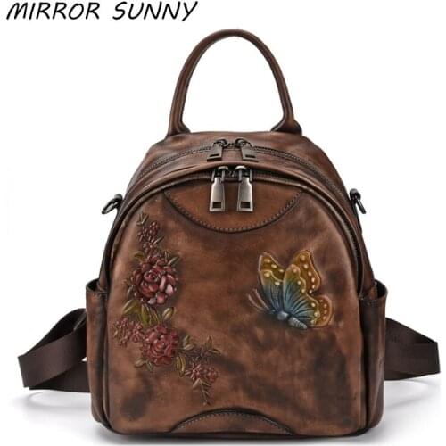 MIRROR SUNNY Womens Vintage Backpacks