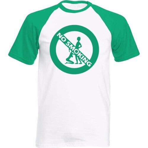 Girl And Boy No Smoking Fashion Men Tee Shirt Summer T-shirt Cotton Novelty Mens raglan Short Sleeve O Neck Streetwear T Shirt