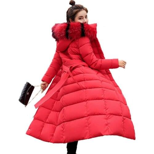 New Womens Cotton Clothes Slim Fashion Warm Winter Coat Women Luxurious High Quality Multicolor Super Large Code Womens Parka