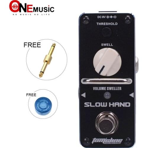 New AROMA ASH-3 SLOW HAND Volume Swell Effect Mini Digital Effect True Bypass+Free Connector