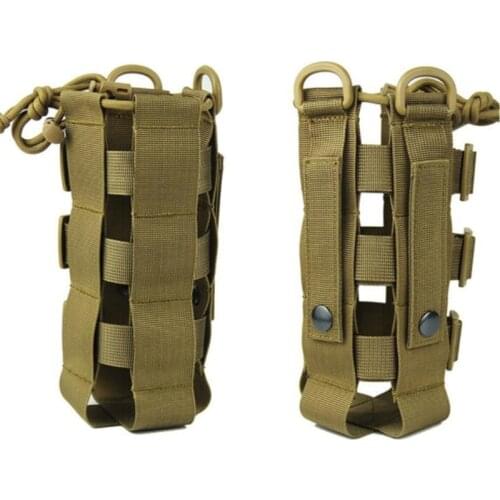 Adjustable Outdoors Water Bottle Pouch Tactical Kettle Waist Shoulder Bag for Military Climbing Camping Hiking Bags Durable